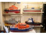 Some of the original kit prototypes on display in the Model Slipway factory.